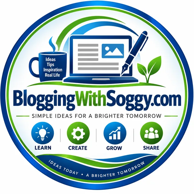 BloggingWithSoggy.com circular logo